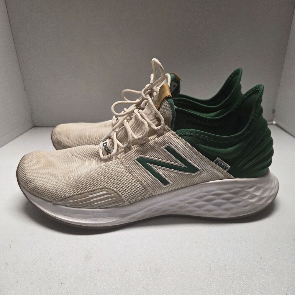 New Balance Fresh Foam Roav Men's Running Shoes White Green Size 13